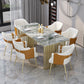 Metal Traditional Luxury Rectangular Table Sintered Stone Table for Kitchen and Dining Room Clearhalo ' dining_table' 'Dining Tables & Seating' 'Dining Tables' 'furn' 'furn_dining_table' 'Furniture' 'furniture_dining_table' 'Kitchen & Dining Furniture' 'kitchen&dining_furn' 'kitchen' 'kitchen_dining_table' 3886255