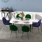 Stone Table Contemporary Style Rectangle Dining Site Table with 4 Legs Clearhalo ' dining_table' 'Dining Tables & Seating' 'Dining Tables' 'furn' 'furn_dining_table' 'Furniture' 'furniture_dining_table' 'Kitchen & Dining Furniture' 'kitchen&dining_furn' 'kitchen' 'kitchen_dining_table' 3886275