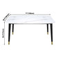 Stone Table Contemporary Style Rectangle Dining Site Table with 4 Legs Clearhalo ' dining_table' 'Dining Tables & Seating' 'Dining Tables' 'furn' 'furn_dining_table' 'Furniture' 'furniture_dining_table' 'Kitchen & Dining Furniture' 'kitchen&dining_furn' 'kitchen' 'kitchen_dining_table' 3886277