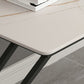 Rectangle Sintered Stone Two-Color Dining Table Simplicity Double Pedestal Table for Dining Room Clearhalo ' dining_table' 'Dining Tables & Seating' 'Dining Tables' 'furn' 'furn_dining_table' 'Furniture' 'furniture_dining_table' 'Kitchen & Dining Furniture' 'kitchen&dining_furn' 'kitchen' 'kitchen_dining_table' 3886285