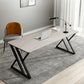 Rectangle Sintered Stone Two-Color Dining Table Simplicity Double Pedestal Table for Dining Room Clearhalo ' dining_table' 'Dining Tables & Seating' 'Dining Tables' 'furn' 'furn_dining_table' 'Furniture' 'furniture_dining_table' 'Kitchen & Dining Furniture' 'kitchen&dining_furn' 'kitchen' 'kitchen_dining_table' 3886292
