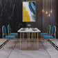 Metal Traditional Luxury Rectangle Table Sintered Stone Table for Kitchen Clearhalo ' dining_table' 'Dining Tables & Seating' 'Dining Tables' 'furn' 'furn_dining_table' 'Furniture' 'furniture_dining_table' 'Kitchen & Dining Furniture' 'kitchen&dining_furn' 'kitchen' 'kitchen_dining_table' 3886315