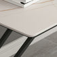 Rectangle Minimalist Dining Table White Tone Fixed Table of Sintered Stone Clearhalo ' dining_table' 'Dining Tables & Seating' 'Dining Tables' 'furn' 'furn_dining_table' 'Furniture' 'furniture_dining_table' 'Kitchen & Dining Furniture' 'kitchen&dining_furn' 'kitchen' 'kitchen_dining_table' 3886339