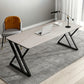 Rectangle Minimalist Dining Table White Tone Fixed Table of Sintered Stone Clearhalo ' dining_table' 'Dining Tables & Seating' 'Dining Tables' 'furn' 'furn_dining_table' 'Furniture' 'furniture_dining_table' 'Kitchen & Dining Furniture' 'kitchen&dining_furn' 'kitchen' 'kitchen_dining_table' 3886345