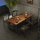 Industrial Solid Wood Dining Table Trestle Base Dining Site Table for Home Clearhalo ' dining_table' 'Dining Tables & Seating' 'Dining Tables' 'furn' 'furn_dining_table' 'Furniture' 'furniture_dining_table' 'Kitchen & Dining Furniture' 'kitchen&dining_furn' 'kitchen' 'kitchen_dining_table' 3886349