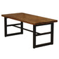 Industrial Solid Wood Dining Table Trestle Base Dining Site Table for Home Without Chairs Clearhalo ' dining_table' 'Dining Tables & Seating' 'Dining Tables' 'furn' 'furn_dining_table' 'Furniture' 'furniture_dining_table' 'Kitchen & Dining Furniture' 'kitchen&dining_furn' 'kitchen' 'kitchen_dining_table' 3886351