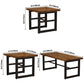 Industrial Solid Wood Dining Table Trestle Base Dining Site Table for Home Clearhalo ' dining_table' 'Dining Tables & Seating' 'Dining Tables' 'furn' 'furn_dining_table' 'Furniture' 'furniture_dining_table' 'Kitchen & Dining Furniture' 'kitchen&dining_furn' 'kitchen' 'kitchen_dining_table' 3886356