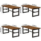 Industrial Solid Wood Dining Table Trestle Base Dining Site Table for Home Clearhalo ' dining_table' 'Dining Tables & Seating' 'Dining Tables' 'furn' 'furn_dining_table' 'Furniture' 'furniture_dining_table' 'Kitchen & Dining Furniture' 'kitchen&dining_furn' 'kitchen' 'kitchen_dining_table' 3886357