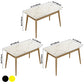 Metal Traditional Luxury Rectangle Table Sintered Stone Table with 4 Legs Clearhalo ' dining_table' 'Dining Tables & Seating' 'Dining Tables' 'furn' 'furn_dining_table' 'Furniture' 'furniture_dining_table' 'Kitchen & Dining Furniture' 'kitchen&dining_furn' 'kitchen' 'kitchen_dining_table' 3886371