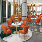 Round Shape Tulip Base Glam Dining Table White Fixed Table of Sintered Stone Clearhalo ' dining_table' 'Dining Tables & Seating' 'Dining Tables' 'furn' 'furn_dining_table' 'Furniture' 'furniture_dining_table' 'Kitchen & Dining Furniture' 'kitchen&dining_furn' 'kitchen' 'kitchen_dining_table' 3886395