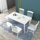 Contemporary Solid Wood Rectangle Shape Dining Table Standard Dining Table with 4 Legs Base Clearhalo ' dining_table' 'Dining Tables & Seating' 'Dining Tables' 'furn' 'furn_dining_table' 'Furniture' 'furniture_dining_table' 'Kitchen & Dining Furniture' 'kitchen&dining_furn' 'kitchen' 'kitchen_dining_table' 3886433