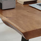 Rectangle Shape 4 Legs Industrial Dining Table Wood Color Fixed Table of Solid Wood Clearhalo ' dining_table' 'Dining Tables & Seating' 'Dining Tables' 'furn' 'furn_dining_table' 'Furniture' 'furniture_dining_table' 'Kitchen & Dining Furniture' 'kitchen&dining_furn' 'kitchen' 'kitchen_dining_table' 3886448