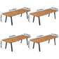 Rectangle Shape 4 Legs Industrial Dining Table Wood Color Fixed Table of Solid Wood Clearhalo ' dining_table' 'Dining Tables & Seating' 'Dining Tables' 'furn' 'furn_dining_table' 'Furniture' 'furniture_dining_table' 'Kitchen & Dining Furniture' 'kitchen&dining_furn' 'kitchen' 'kitchen_dining_table' 3886451