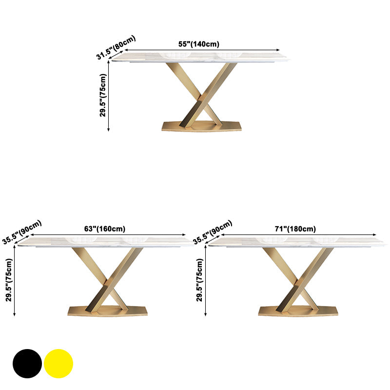 Traditional Luxury Pedestal Rectangle Dining Table Stone Table for Dining Room Clearhalo ' dining_table' 'Dining Tables & Seating' 'Dining Tables' 'furn' 'furn_dining_table' 'Furniture' 'furniture_dining_table' 'Kitchen & Dining Furniture' 'kitchen&dining_furn' 'kitchen' 'kitchen_dining_table' 3886465
