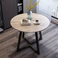 Traditional Luxury Round Dining Room Table Sintered Stone Table with Double Pedestal Clearhalo ' dining_table' 'Dining Tables & Seating' 'Dining Tables' 'furn' 'furn_dining_table' 'Furniture' 'furniture_dining_table' 'Kitchen & Dining Furniture' 'kitchen&dining_furn' 'kitchen' 'kitchen_dining_table' 3886471