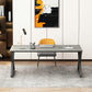 Rectangle Casual Dining Table Grey Tone Fixed Table with Sintered Stone Clearhalo ' dining_table' 'Dining Tables & Seating' 'Dining Tables' 'furn' 'furn_dining_table' 'Furniture' 'furniture_dining_table' 'Kitchen & Dining Furniture' 'kitchen&dining_furn' 'kitchen' 'kitchen_dining_table' 3886497