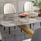 Minimalist Sintered Stone Top Standard Dining Table Rectangle Dining Table for Kitchen Clearhalo ' dining_table' 'Dining Tables & Seating' 'Dining Tables' 'furn' 'furn_dining_table' 'Furniture' 'furniture_dining_table' 'Kitchen & Dining Furniture' 'kitchen&dining_furn' 'kitchen' 'kitchen_dining_table' 3886533