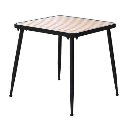 Industrial Style Wood Dinner Room Kitchen Table Brown 4 Legs Dining Table Black 29.5"L x 29.5"W x 29.5"H Without Chairs Clearhalo ' dining_table' 'Dining Tables & Seating' 'Dining Tables' 'furn' 'furn_dining_table' 'Furniture' 'furniture_dining_table' 'Kitchen & Dining Furniture' 'kitchen&dining_furn' 'kitchen' 'kitchen_dining_table' 3886600