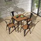 Industrial Style Wood Dinner Room Kitchen Table Brown 4 Legs Dining Table Clearhalo ' dining_table' 'Dining Tables & Seating' 'Dining Tables' 'furn' 'furn_dining_table' 'Furniture' 'furniture_dining_table' 'Kitchen & Dining Furniture' 'kitchen&dining_furn' 'kitchen' 'kitchen_dining_table' 3886603
