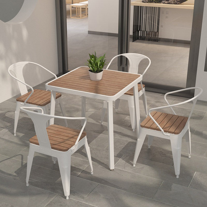 Industrial Style Wood Dinner Room Kitchen Table Brown 4 Legs Dining Table Clearhalo ' dining_table' 'Dining Tables & Seating' 'Dining Tables' 'furn' 'furn_dining_table' 'Furniture' 'furniture_dining_table' 'Kitchen & Dining Furniture' 'kitchen&dining_furn' 'kitchen' 'kitchen_dining_table' 3886606