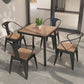 Industrial Style Wood Dinner Room Kitchen Table Brown 4 Legs Dining Table Clearhalo ' dining_table' 'Dining Tables & Seating' 'Dining Tables' 'furn' 'furn_dining_table' 'Furniture' 'furniture_dining_table' 'Kitchen & Dining Furniture' 'kitchen&dining_furn' 'kitchen' 'kitchen_dining_table' 3886612