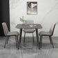 Industrial Style Home Sintered Stone Dining Table Square Shape Table with 4 Legs Base Clearhalo ' dining_table' 'Dining Tables & Seating' 'Dining Tables' 'furn' 'furn_dining_table' 'Furniture' 'furniture_dining_table' 'Kitchen & Dining Furniture' 'kitchen&dining_furn' 'kitchen' 'kitchen_dining_table' 3886616