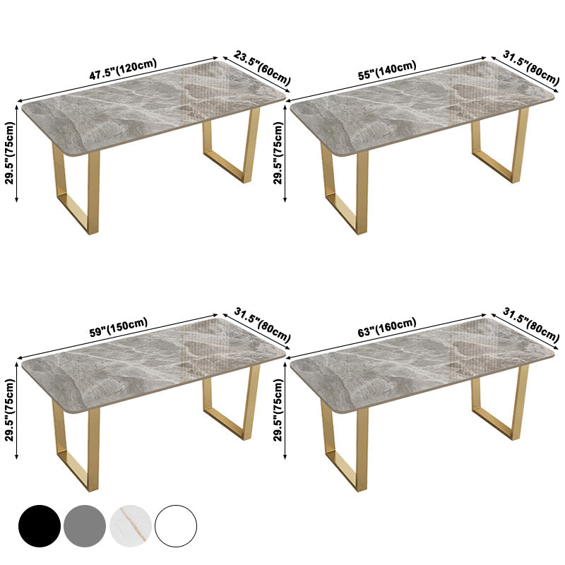 Rectangle Shape Dining Table Sintered Stone Table Luxury with Double Pedestal Clearhalo ' dining_table' 'Dining Tables & Seating' 'Dining Tables' 'furn' 'furn_dining_table' 'Furniture' 'furniture_dining_table' 'Kitchen & Dining Furniture' 'kitchen&dining_furn' 'kitchen' 'kitchen_dining_table' 3886633