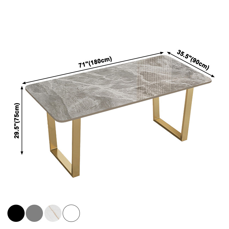 Rectangle Shape Dining Table Sintered Stone Table Luxury with Double Pedestal Clearhalo ' dining_table' 'Dining Tables & Seating' 'Dining Tables' 'furn' 'furn_dining_table' 'Furniture' 'furniture_dining_table' 'Kitchen & Dining Furniture' 'kitchen&dining_furn' 'kitchen' 'kitchen_dining_table' 3886634