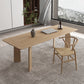Simple Kitchen Standard Dining Table Solid Wood Khaki Dining Table with 4 Legs Base Clearhalo ' dining_table' 'Dining Tables & Seating' 'Dining Tables' 'furn' 'furn_dining_table' 'Furniture' 'furniture_dining_table' 'Kitchen & Dining Furniture' 'kitchen&dining_furn' 'kitchen' 'kitchen_dining_table' 3886675