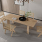 Simple Kitchen Standard Dining Table Solid Wood Khaki Dining Table with 4 Legs Base Clearhalo ' dining_table' 'Dining Tables & Seating' 'Dining Tables' 'furn' 'furn_dining_table' 'Furniture' 'furniture_dining_table' 'Kitchen & Dining Furniture' 'kitchen&dining_furn' 'kitchen' 'kitchen_dining_table' 3886678