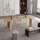 Simple Kitchen Standard Dining Table Solid Wood Khaki Dining Table with 4 Legs Base Clearhalo ' dining_table' 'Dining Tables & Seating' 'Dining Tables' 'furn' 'furn_dining_table' 'Furniture' 'furniture_dining_table' 'Kitchen & Dining Furniture' 'kitchen&dining_furn' 'kitchen' 'kitchen_dining_table' 3886679