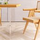 Minimalist Khaki Solid Wood Dining Table Rectangle Shape Dining Table with Double Pedestal Bases Clearhalo ' dining_table' 'Dining Tables & Seating' 'Dining Tables' 'furn' 'furn_dining_table' 'Furniture' 'furniture_dining_table' 'Kitchen & Dining Furniture' 'kitchen&dining_furn' 'kitchen' 'kitchen_dining_table' 3886689