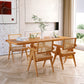 Minimalist Khaki Solid Wood Dining Table Rectangle Shape Dining Table with Double Pedestal Bases Clearhalo ' dining_table' 'Dining Tables & Seating' 'Dining Tables' 'furn' 'furn_dining_table' 'Furniture' 'furniture_dining_table' 'Kitchen & Dining Furniture' 'kitchen&dining_furn' 'kitchen' 'kitchen_dining_table' 3886692