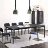 Industrial Black Solid Wood Dining Table Rectangle Shape Dining Table for Kitchen Clearhalo ' dining_table' 'Dining Tables & Seating' 'Dining Tables' 'furn' 'furn_dining_table' 'Furniture' 'furniture_dining_table' 'Kitchen & Dining Furniture' 'kitchen&dining_furn' 'kitchen' 'kitchen_dining_table' 3886696