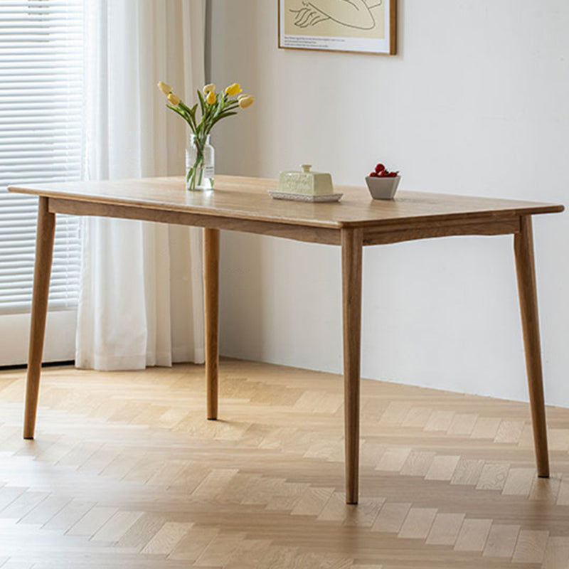 Rectangle Dining Site Table Contemporary Style Solid Wood Table with 4 Legs Brown Without Chairs Clearhalo ' dining_table' 'Dining Tables & Seating' 'Dining Tables' 'furn' 'furn_dining_table' 'Furniture' 'furniture_dining_table' 'Kitchen & Dining Furniture' 'kitchen&dining_furn' 'kitchen' 'kitchen_dining_table' 3886702
