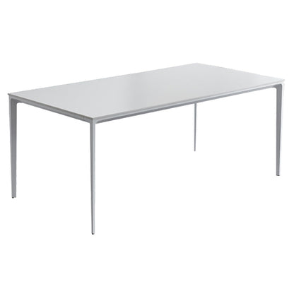 Industrial Rectangle White Dining Table Sintered Stone Standard Dining Table for Kitchen White Clearhalo ' dining_table' 'Dining Tables & Seating' 'Dining Tables' 'Furniture' 'furniture_dining_table' 'Kitchen & Dining Furniture' 'kitchen&dining_furn' 'kitchen' 'kitchen_dining_table' 3900396