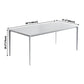 Industrial Rectangle White Dining Table Sintered Stone Standard Dining Table for Kitchen Clearhalo ' dining_table' 'Dining Tables & Seating' 'Dining Tables' 'Furniture' 'furniture_dining_table' 'Kitchen & Dining Furniture' 'kitchen&dining_furn' 'kitchen' 'kitchen_dining_table' 3900409