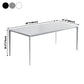 Industrial Rectangle White Dining Table Sintered Stone Standard Dining Table for Kitchen Clearhalo ' dining_table' 'Dining Tables & Seating' 'Dining Tables' 'Furniture' 'furniture_dining_table' 'Kitchen & Dining Furniture' 'kitchen&dining_furn' 'kitchen' 'kitchen_dining_table' 3900410