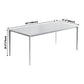 Industrial Rectangle White Dining Table Sintered Stone Standard Dining Table for Kitchen Clearhalo ' dining_table' 'Dining Tables & Seating' 'Dining Tables' 'Furniture' 'furniture_dining_table' 'Kitchen & Dining Furniture' 'kitchen&dining_furn' 'kitchen' 'kitchen_dining_table' 3900412