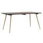 Rectangle Solid Oakwood Brown Tone Dining Table Industrial 4 Legs Table for Dining Room Gold Without Chairs Clearhalo ' dining_table' 'Dining Tables & Seating' 'Dining Tables' 'furn' 'furn_dining_table' 'Furniture' 'furniture_dining_table' 'Kitchen & Dining Furniture' 'kitchen&dining_furn' 'kitchen' 'kitchen_dining_table' 3900454