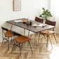 Rectangle Solid Oakwood Brown Tone Dining Table Industrial 4 Legs Table for Dining Room Clearhalo ' dining_table' 'Dining Tables & Seating' 'Dining Tables' 'furn' 'furn_dining_table' 'Furniture' 'furniture_dining_table' 'Kitchen & Dining Furniture' 'kitchen&dining_furn' 'kitchen' 'kitchen_dining_table' 3900463