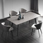 Industrial Style Sintered Stone Dining Table Metallic Base Rectangle Table for Home Clearhalo ' dining_table' 'Dining Tables & Seating' 'Dining Tables' 'Furniture' 'furniture_dining_table' 'Kitchen & Dining Furniture' 'kitchen&dining_furn' 'kitchen' 'kitchen_dining_table' 3900479