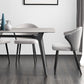 Industrial Style Sintered Stone Dining Table Metallic Base Rectangle Table for Home Clearhalo ' dining_table' 'Dining Tables & Seating' 'Dining Tables' 'Furniture' 'furniture_dining_table' 'Kitchen & Dining Furniture' 'kitchen&dining_furn' 'kitchen' 'kitchen_dining_table' 3900482