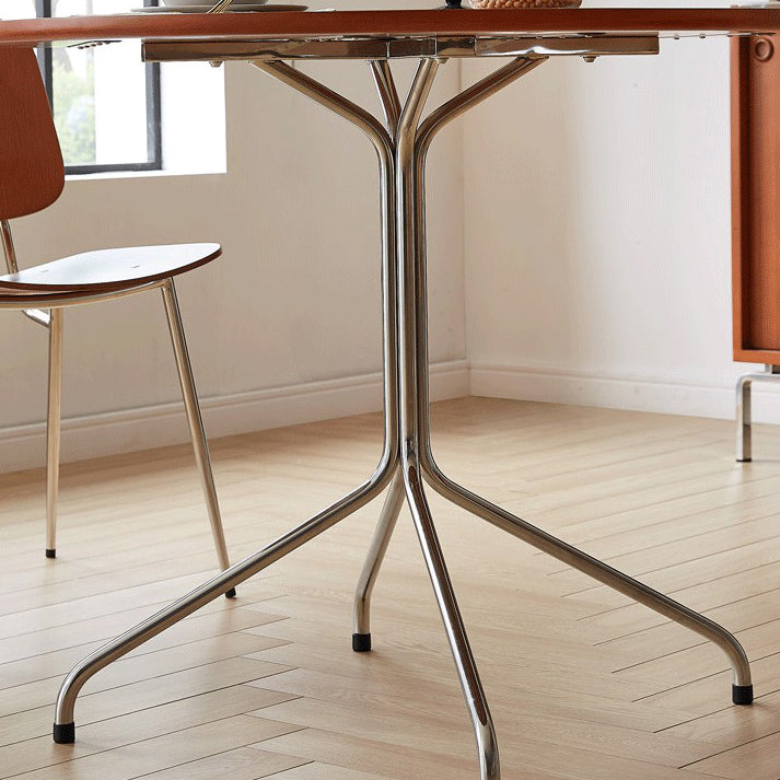 Contemporary Round 4-foot Home Furniture Solid Wood Dining Room Collection Clearhalo ' dining_table' 'Dining Tables & Seating' 'Dining Tables' 'furn' 'furn_dining_table' 'Furniture' 'furniture_dining_table' 'Kitchen & Dining Furniture' 'kitchen&dining_furn' 'kitchen' 'kitchen_dining_table' 3900498