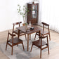 Square Shape Industrial Dining Table Wood Color Fixed Table with Rubberwood Solid Wood Clearhalo ' dining_table' 'Dining Tables & Seating' 'Dining Tables' 'furn' 'furn_dining_table' 'Furniture' 'furniture_dining_table' 'Kitchen & Dining Furniture' 'kitchen&dining_furn' 'kitchen' 'kitchen_dining_table' 3900507