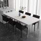 Metal Contemporary Rectangular Dining Table White Sintered Stone Table with Metal Legs Clearhalo ' dining_table' 'Dining Tables & Seating' 'Dining Tables' 'Furniture' 'furniture_dining_table' 'Kitchen & Dining Furniture' 'kitchen&dining_furn' 'kitchen' 'kitchen_dining_table' 3900615