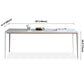 Metal Contemporary Rectangular Dining Table White Sintered Stone Table with Metal Legs Clearhalo ' dining_table' 'Dining Tables & Seating' 'Dining Tables' 'Furniture' 'furniture_dining_table' 'Kitchen & Dining Furniture' 'kitchen&dining_furn' 'kitchen' 'kitchen_dining_table' 3900618