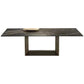 Metal Contemporary Rectangular Dining Table Sintered Stone Table with Trestle Bronze Without Chairs Clearhalo ' dining_table' 'Dining Tables & Seating' 'Dining Tables' 'furn' 'furn_dining_table' 'Furniture' 'furniture_dining_table' 'Kitchen & Dining Furniture' 'kitchen&dining_furn' 'kitchen' 'kitchen_dining_table' 3900640