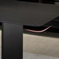 Metal Contemporary Rectangular Dining Table Sintered Stone Table with Trestle Clearhalo ' dining_table' 'Dining Tables & Seating' 'Dining Tables' 'furn' 'furn_dining_table' 'Furniture' 'furniture_dining_table' 'Kitchen & Dining Furniture' 'kitchen&dining_furn' 'kitchen' 'kitchen_dining_table' 3900645
