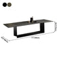 Metal Contemporary Rectangular Dining Table Sintered Stone Table with Trestle Clearhalo ' dining_table' 'Dining Tables & Seating' 'Dining Tables' 'furn' 'furn_dining_table' 'Furniture' 'furniture_dining_table' 'Kitchen & Dining Furniture' 'kitchen&dining_furn' 'kitchen' 'kitchen_dining_table' 3900652